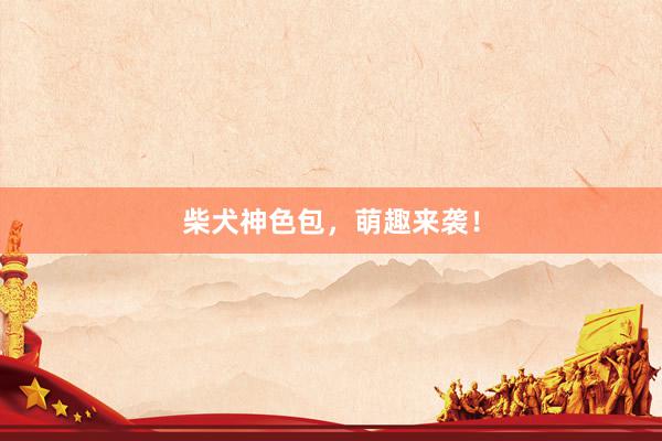 柴犬神色包，萌趣来袭！