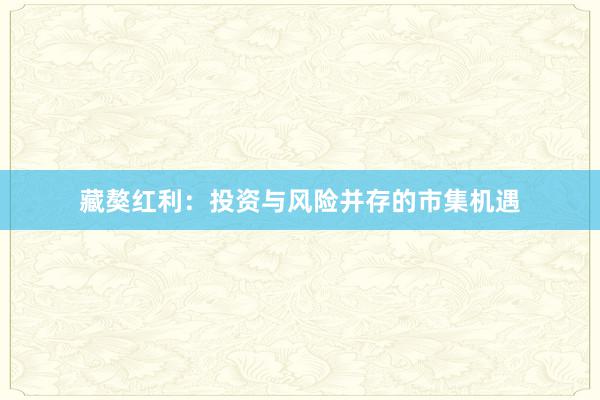 藏獒红利：投资与风险并存的市集机遇